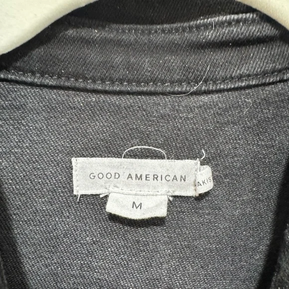 Good American Fit For Success Bootcut Black Denim Jumpsuit - Picture 7 of 7